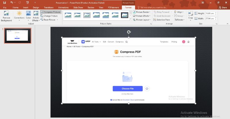 compress ppt presentation online