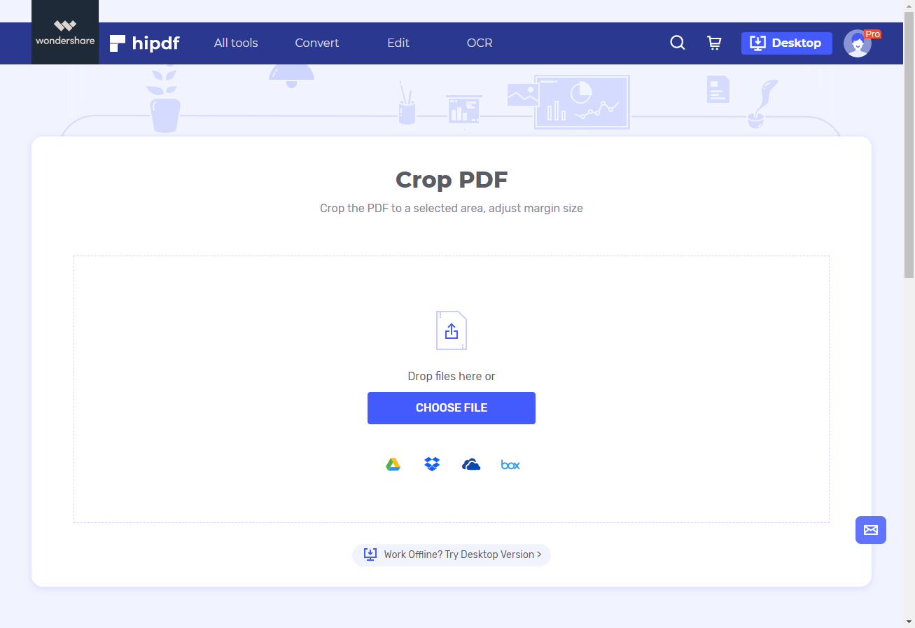 crop pdf online