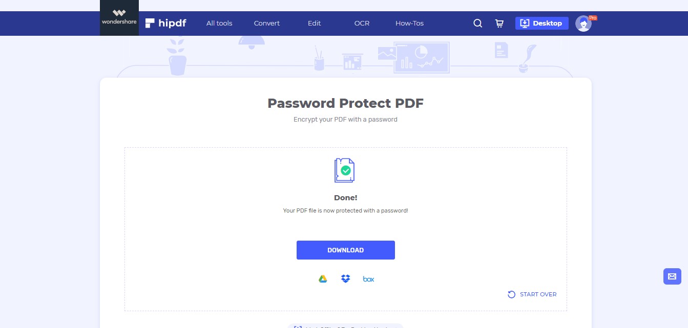 how to download password protected pdf