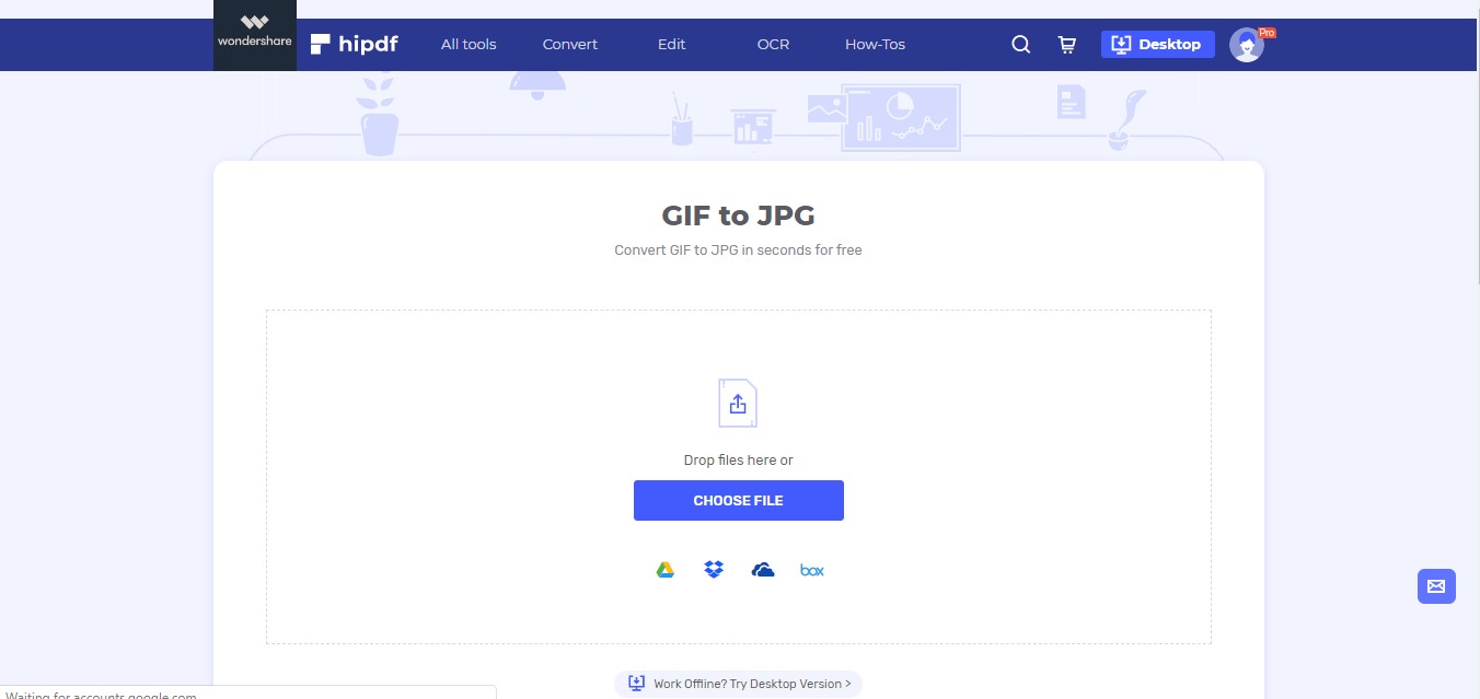 How to Convert GIF to JPG online?