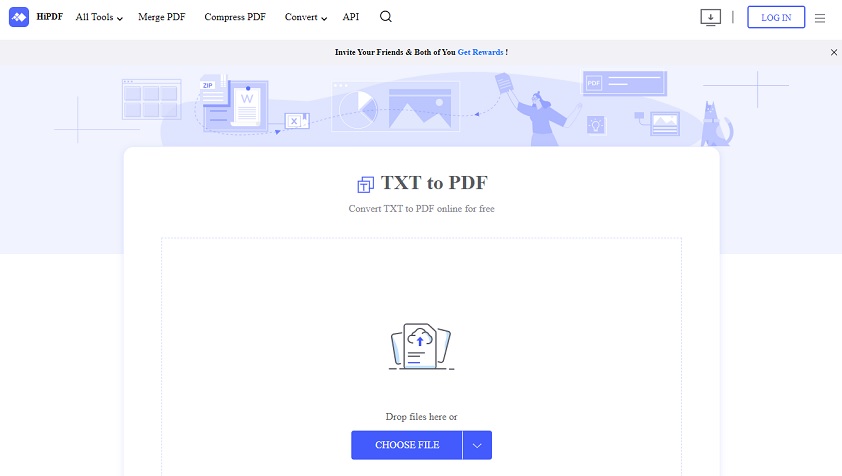 convert txt to pdf online