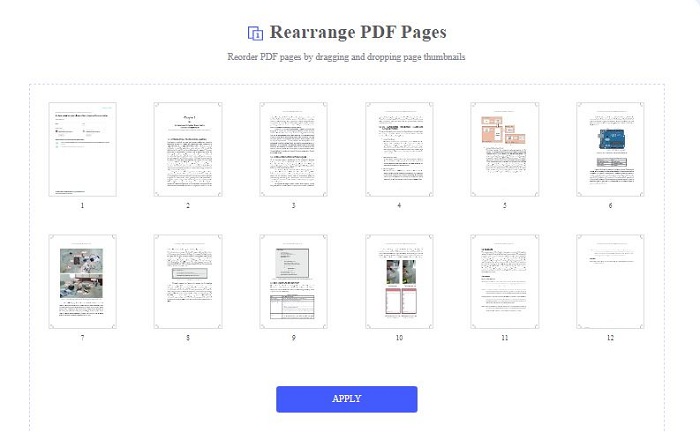 hipdf rearranging the pdf pages