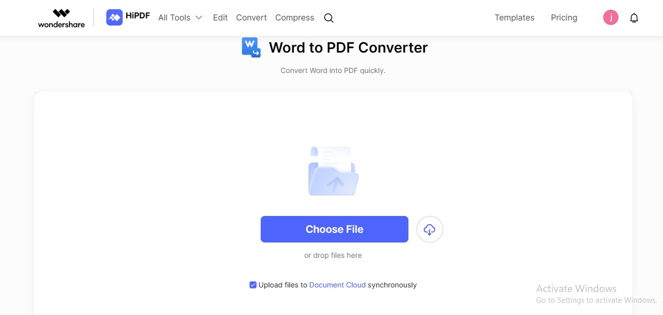 hipdf word to pdf converter online