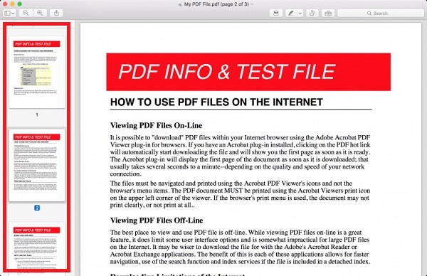 mac preview view pages