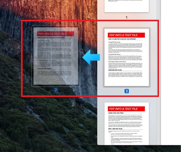 mac preview split pages