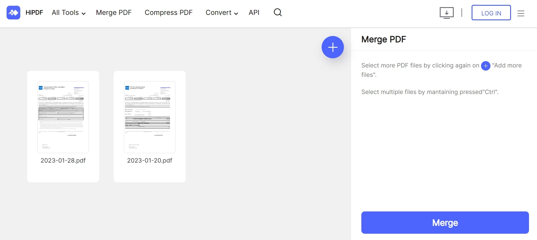 merging pdf documents