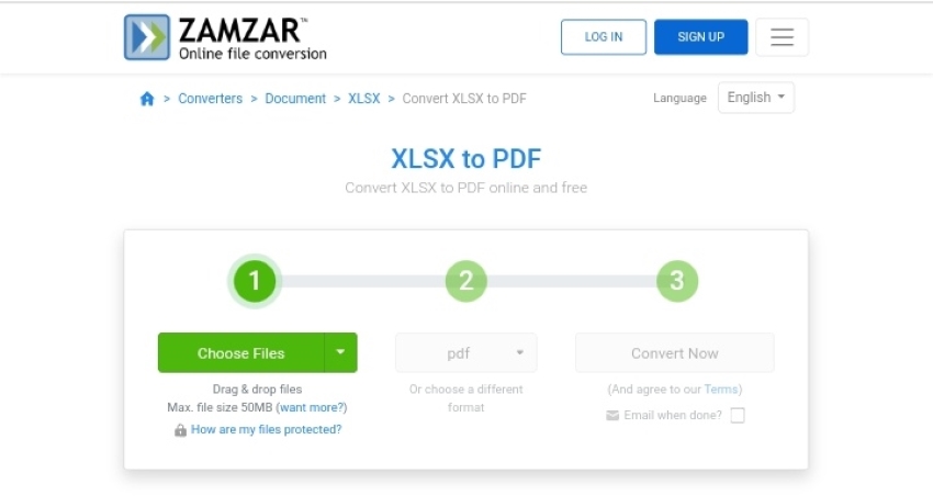 free xlxs to pdf converter online