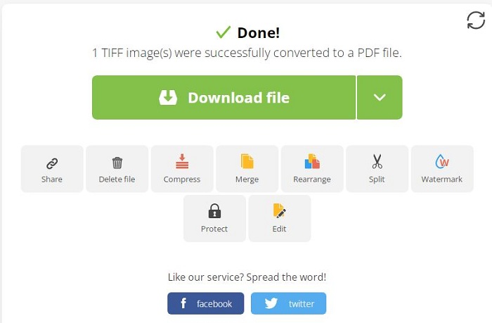 free tiff to pdf converter