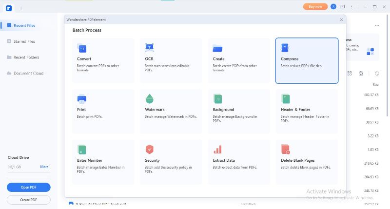 wondershare pdfelement offline pdf compressor