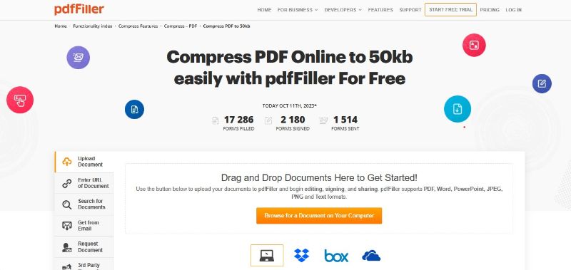 pdffiller compressor 50kb