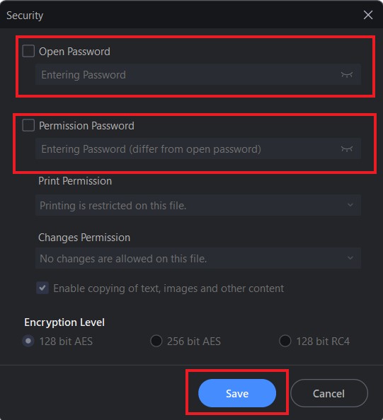 how to remove password on pdfelement