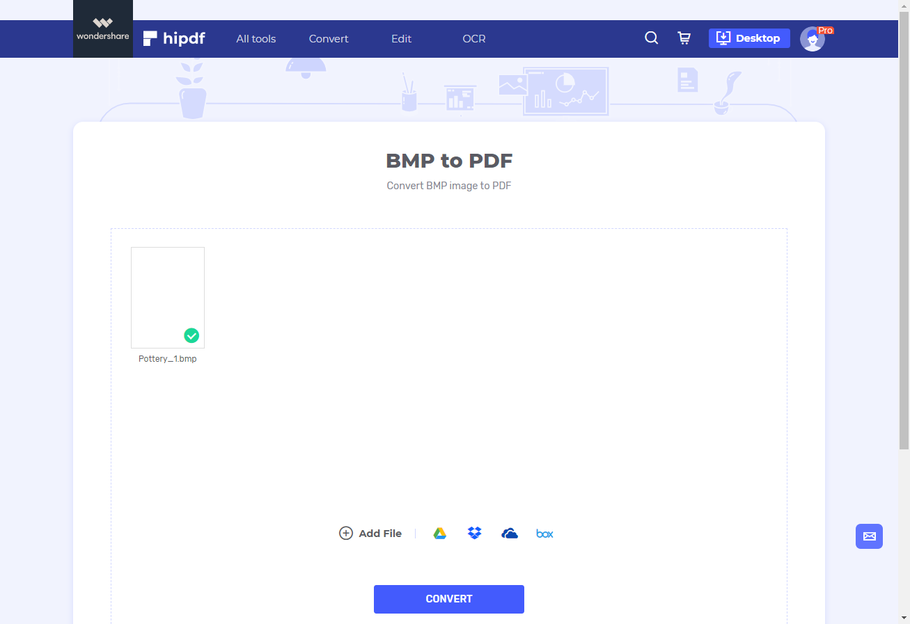 convert bmp to pdf document