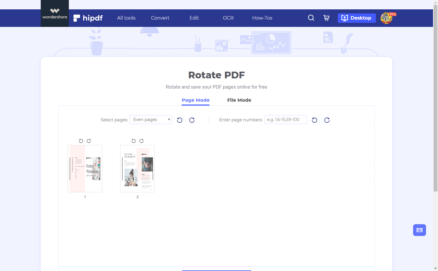 how to rotate pdf document onestatic