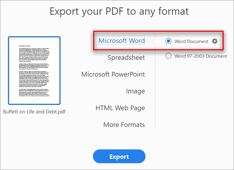 pdf to ms word converter