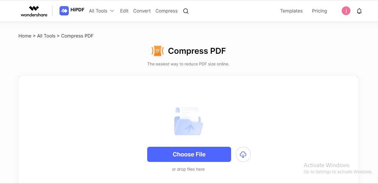 choose file compress hipdf