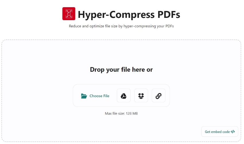 hyper compress pdfs tool of avepdf
