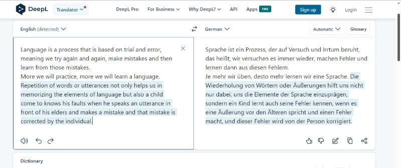 deepl ai translator online free