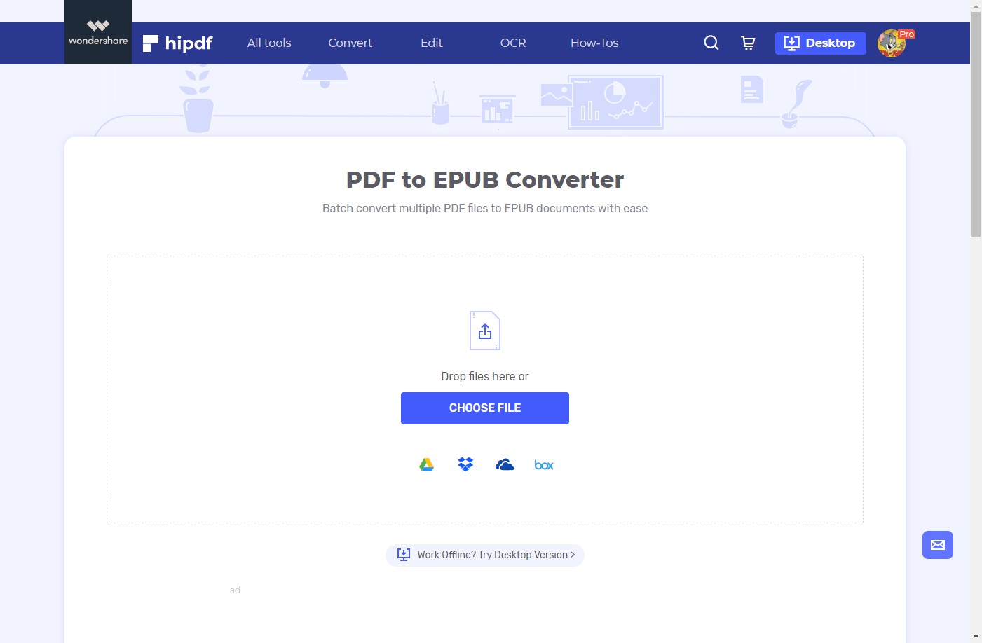 hipdf pdf to epub converter