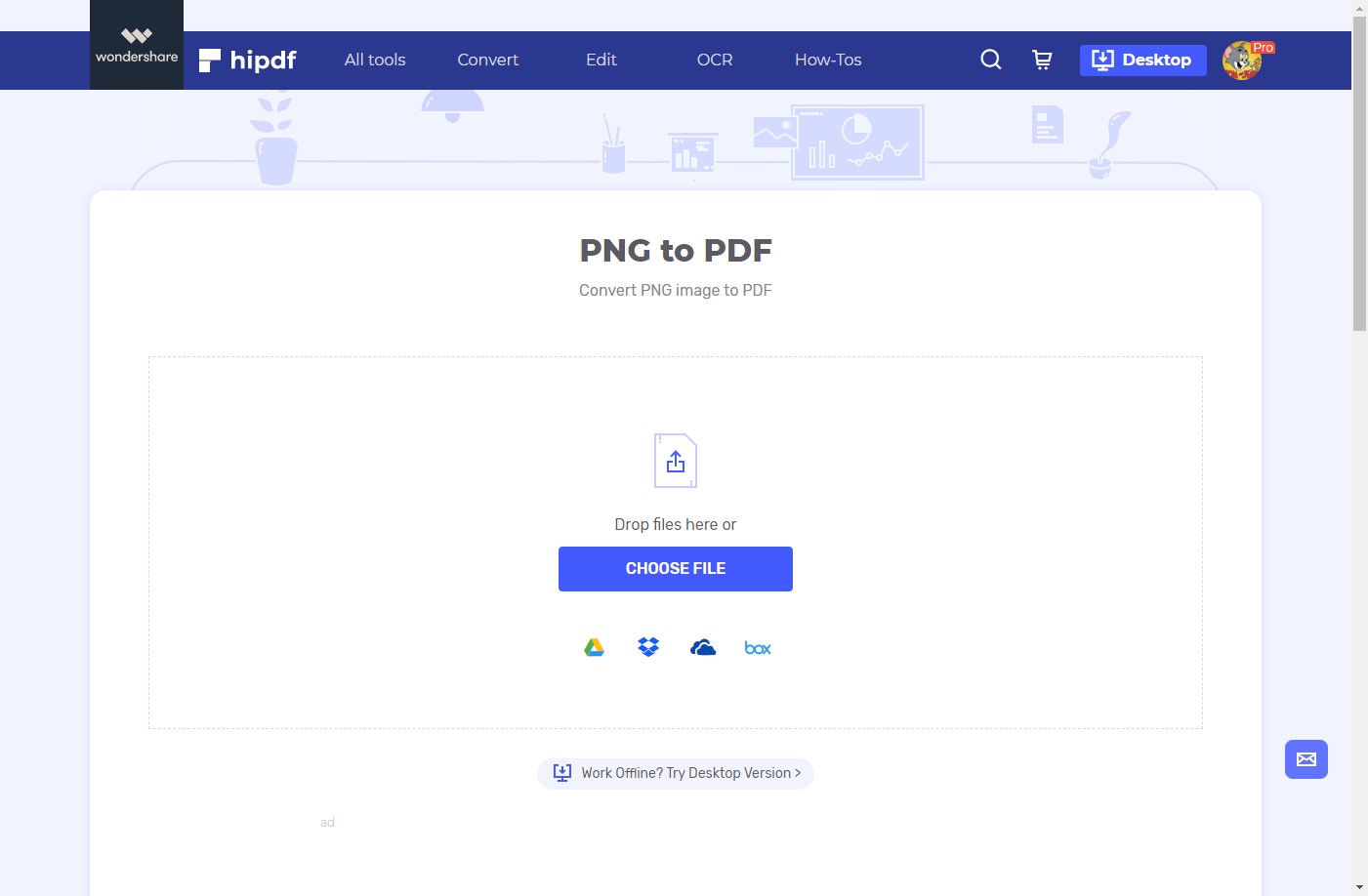 hipdf png to pdf converter