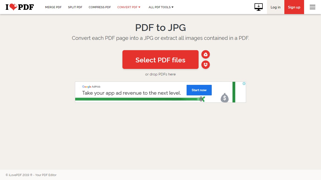 ilovepdf pdf to jpg converter online