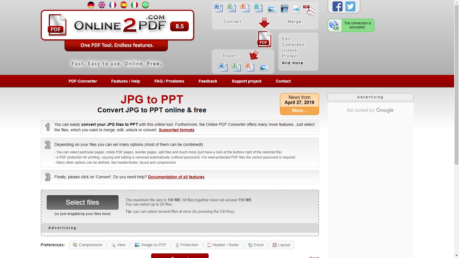 online2pdf jpg to ppt converter