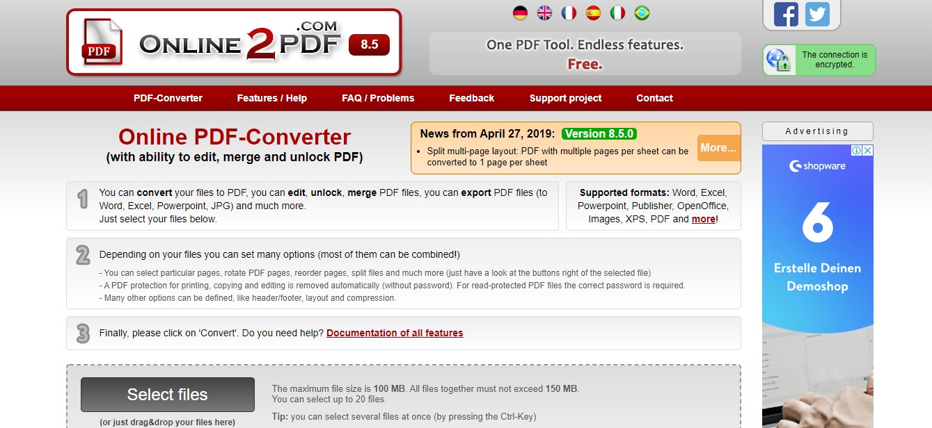 online2pdf pdf to excel converter online