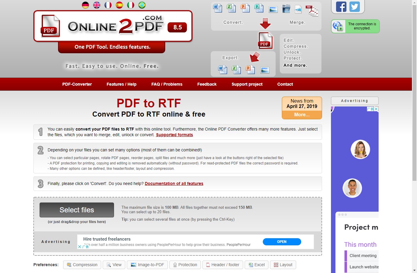 word rtf to pdf converter