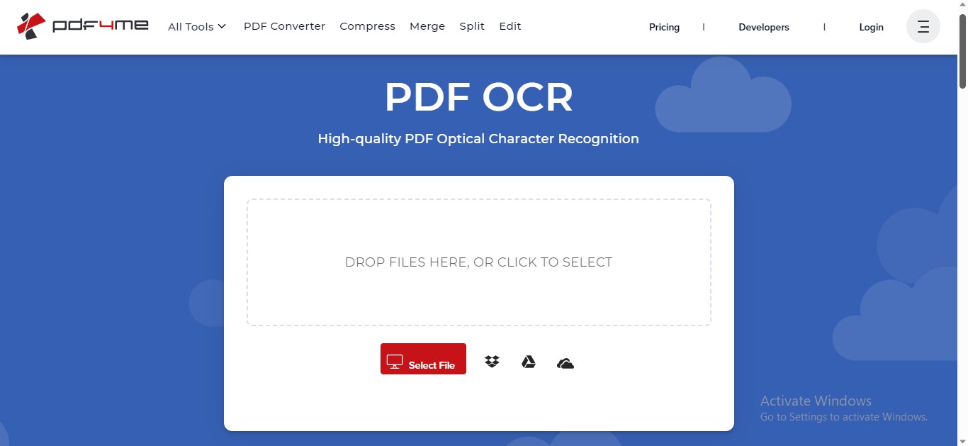 pdf4me online ocr tool