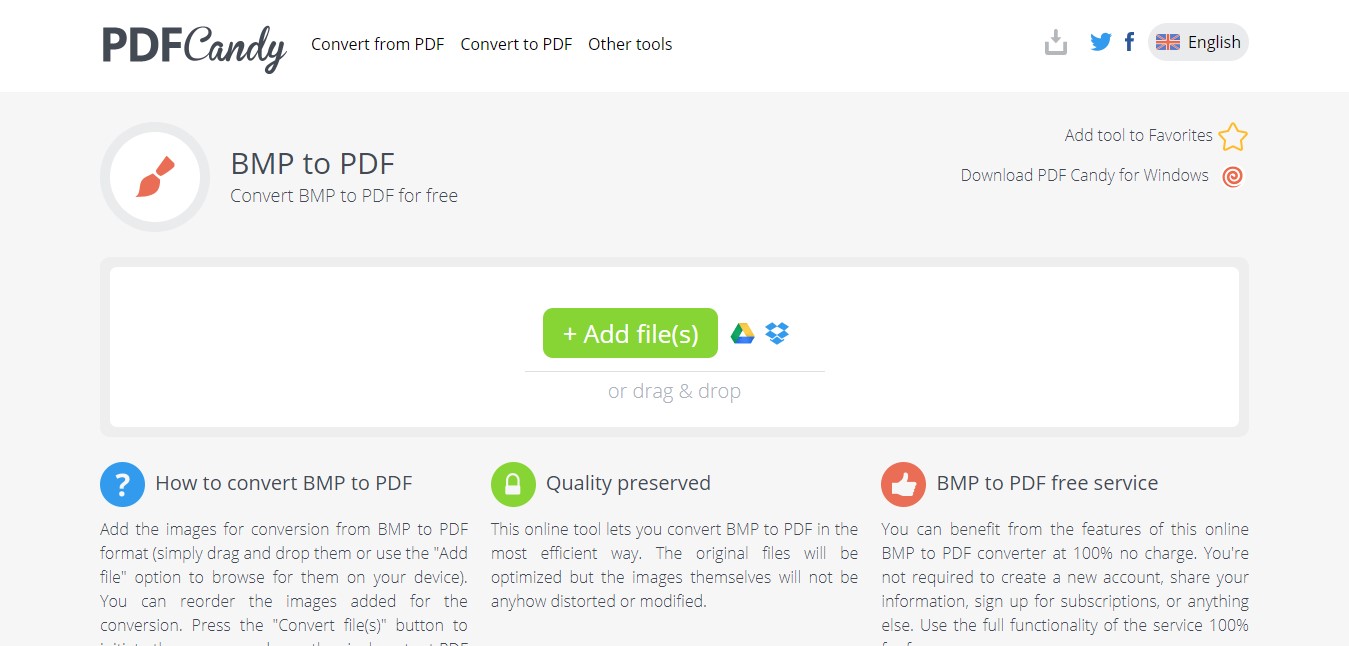 pdfcandy bmp to pdf converter