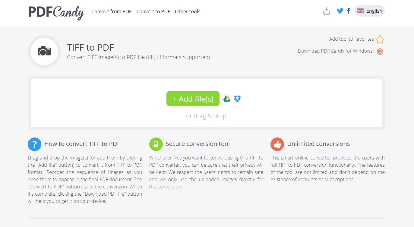 tiff to pdf converter software online