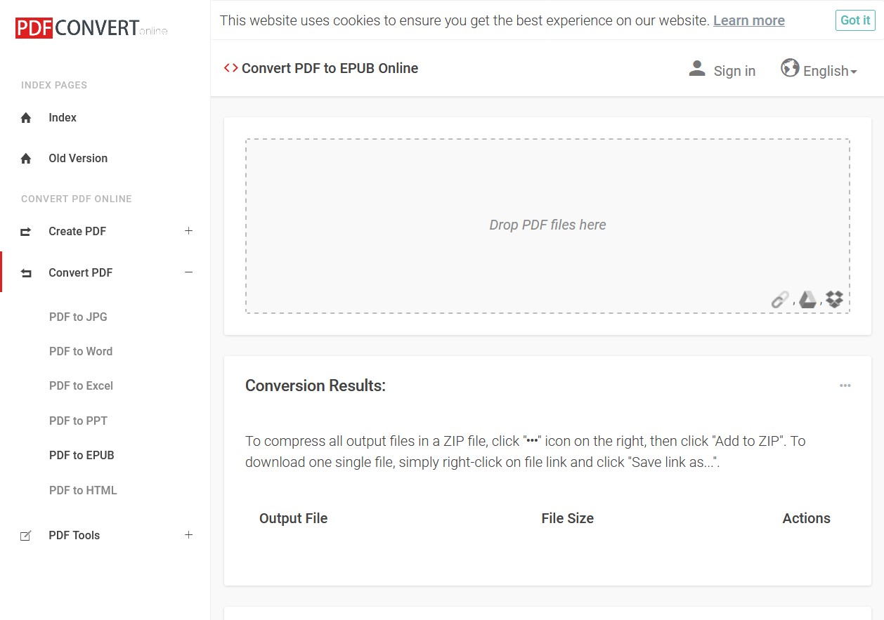 pdfconverteronline pdf to epub converter