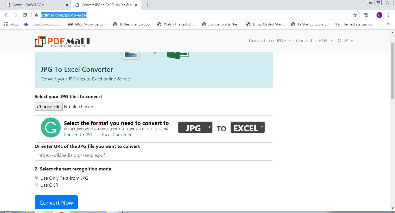 pdfmall jpg to excel converter