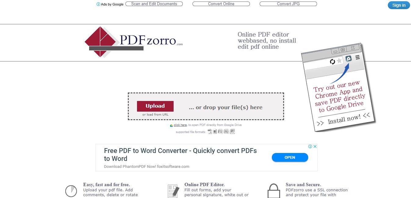 pdf editor online free fast