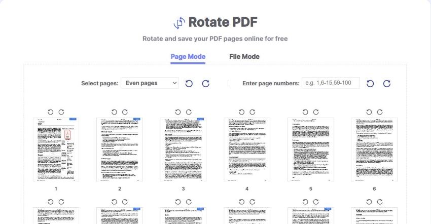 rotating pdf using hipdf