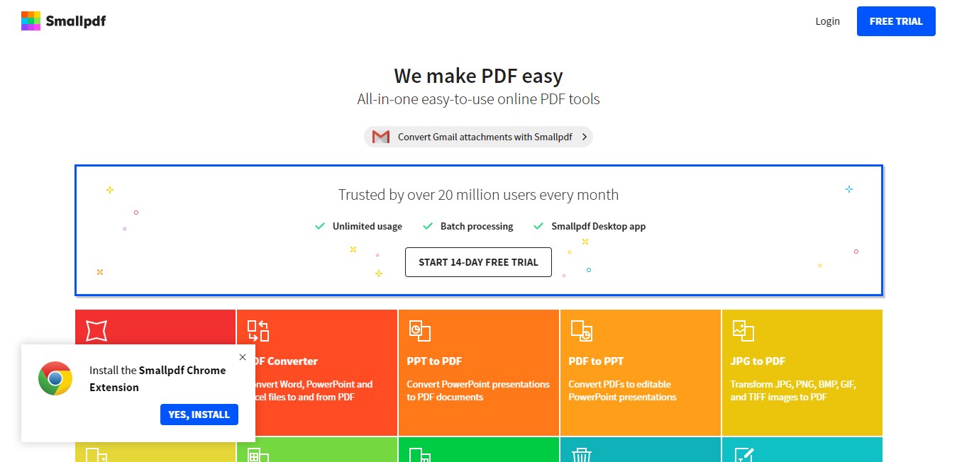 smallpdf pdf to excel converter online