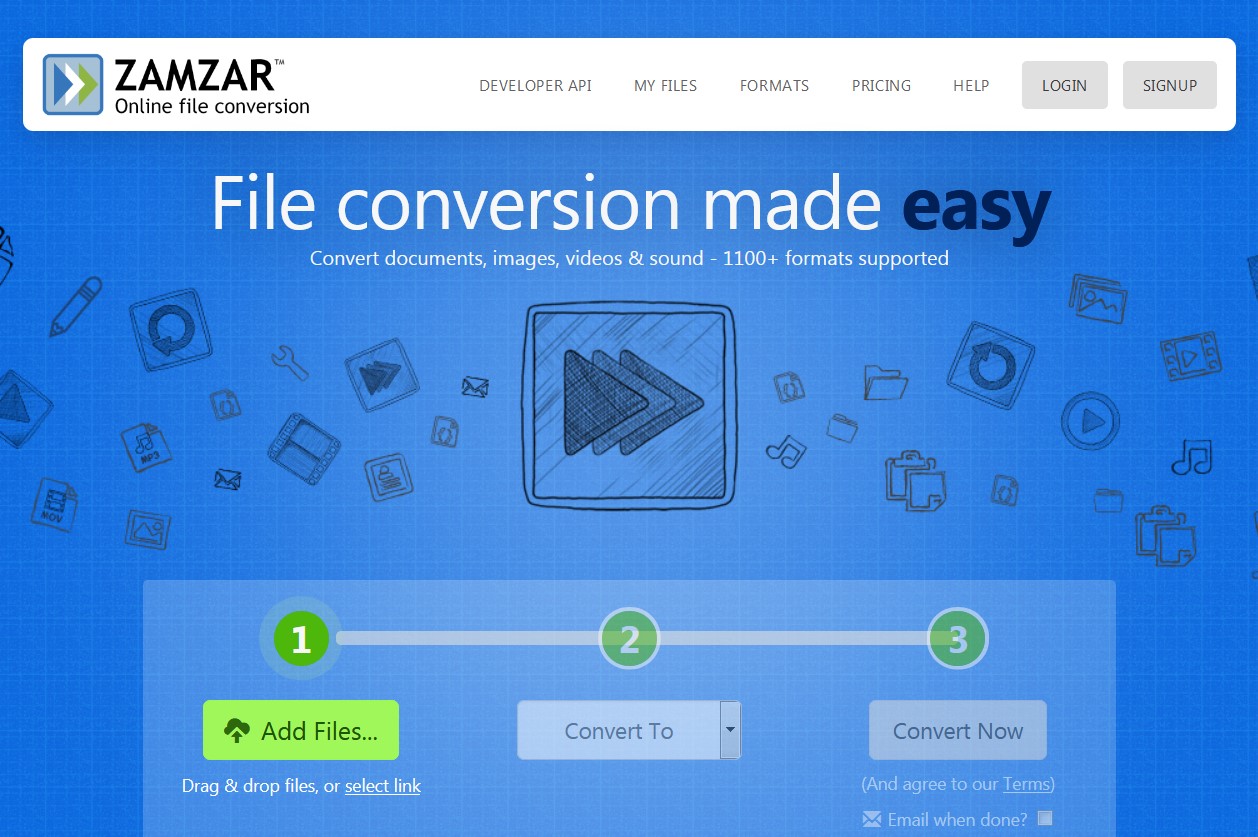 zamzar pdf to html converter online