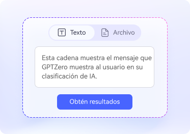 Abre el detector de contenido de IA y agrega contenido