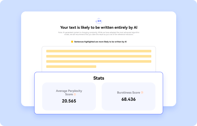 ai detection result