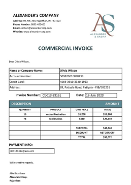 Invoice PDF templates