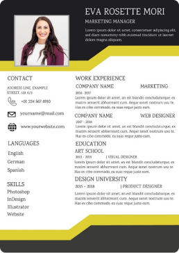 Resume PDF templates