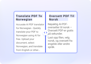 norwegian to english document translation