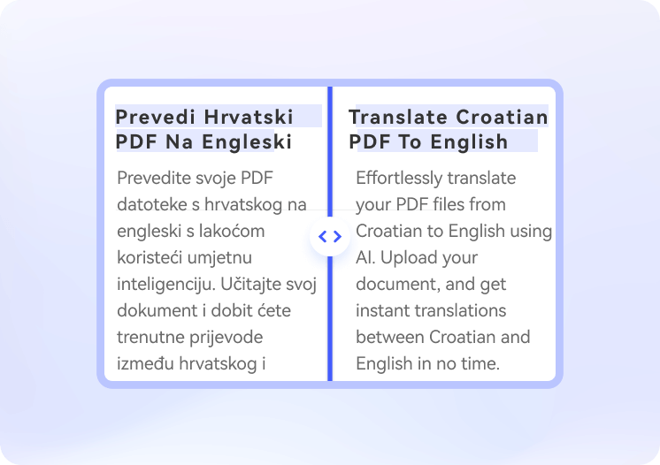 croatian to english document translation