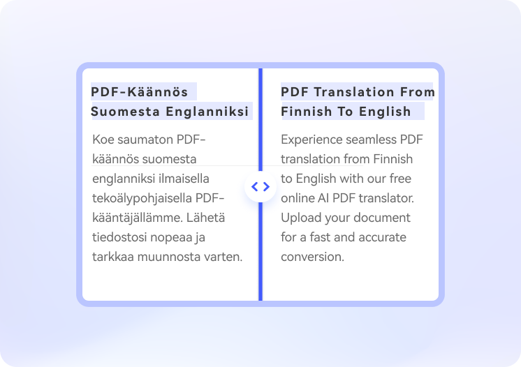 finnish to english document translation