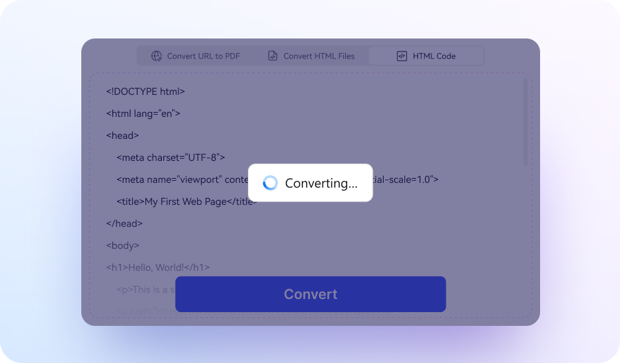 Convertir HTML a PDF online