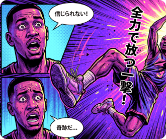 Before example of comic image translation