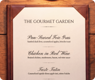 After example of menu image translation